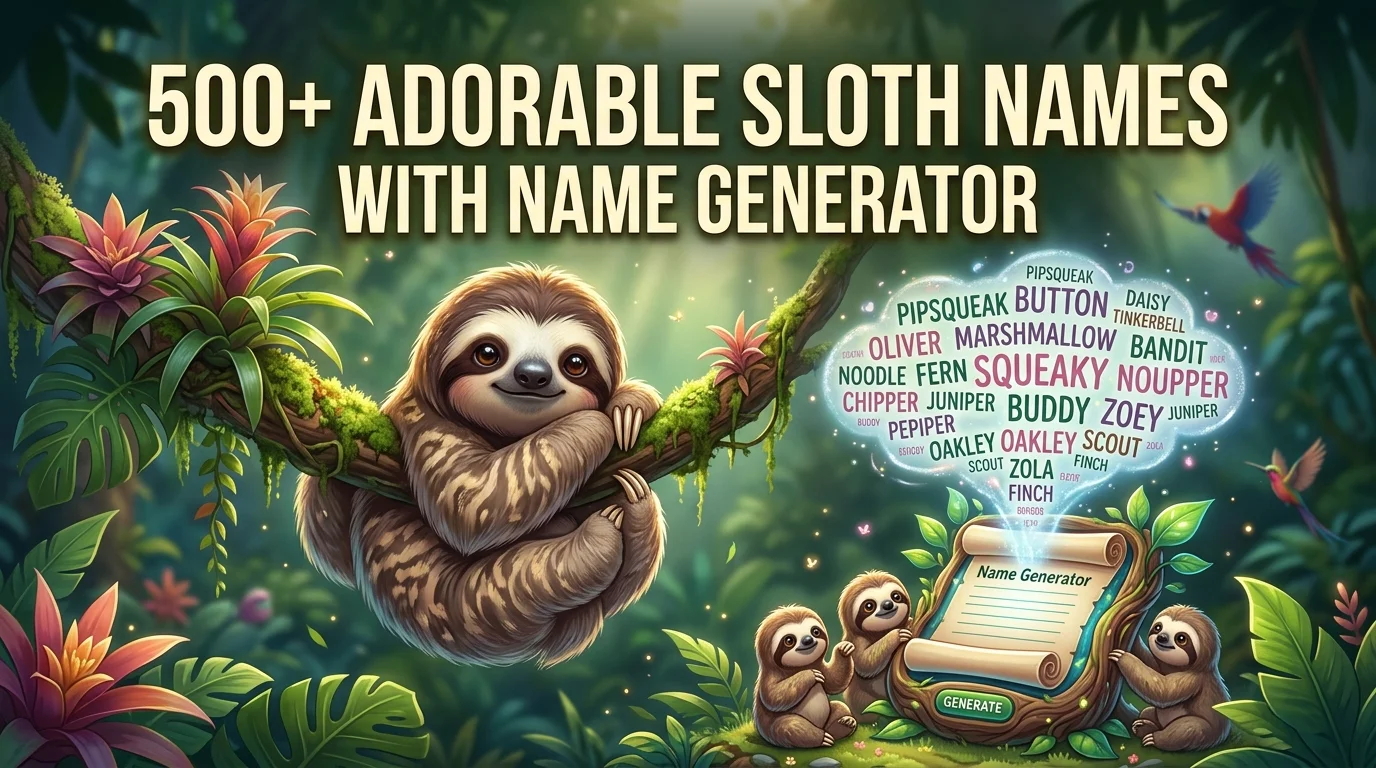 adorable-sloth-names-with-a-name-generator
