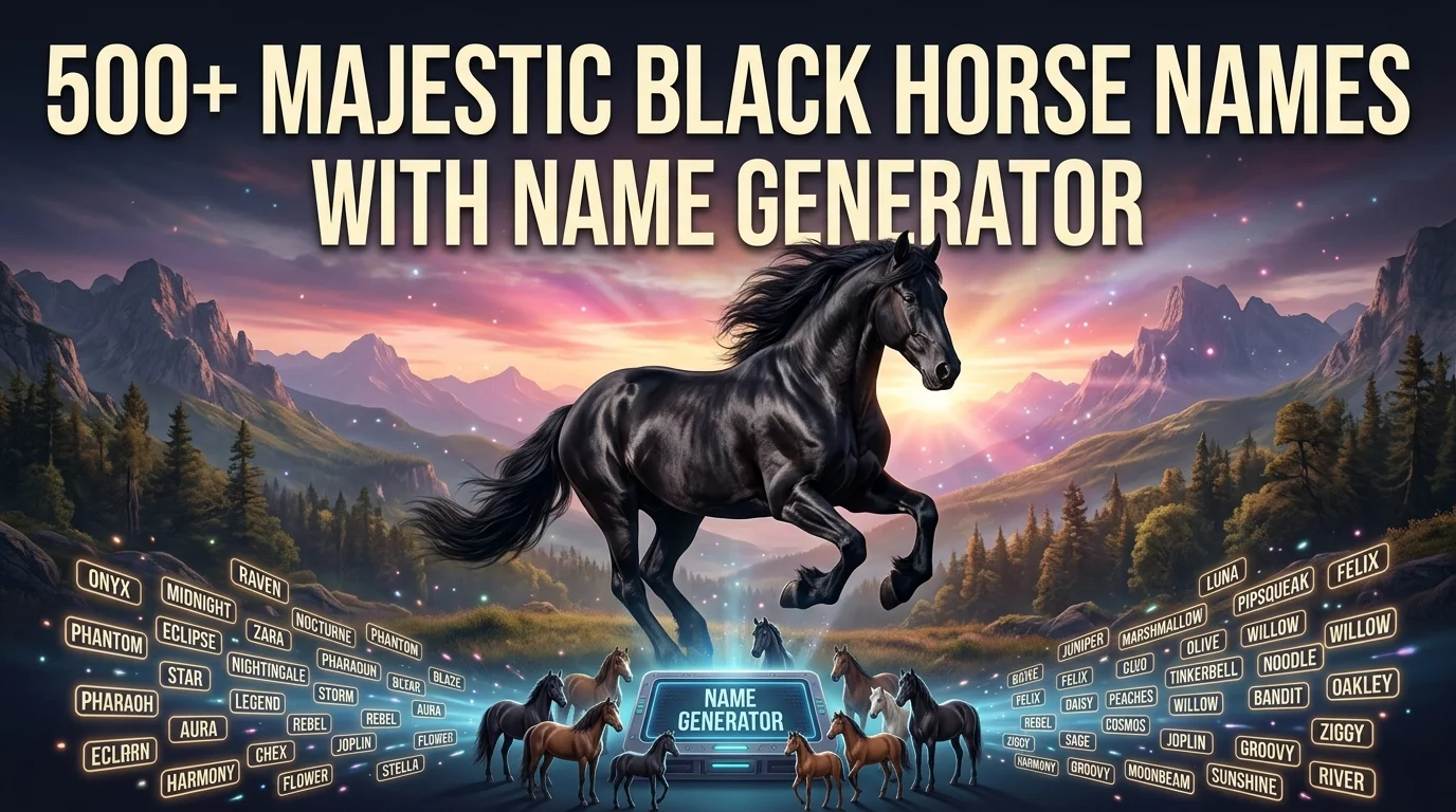 black-horse-names-with-name-generator