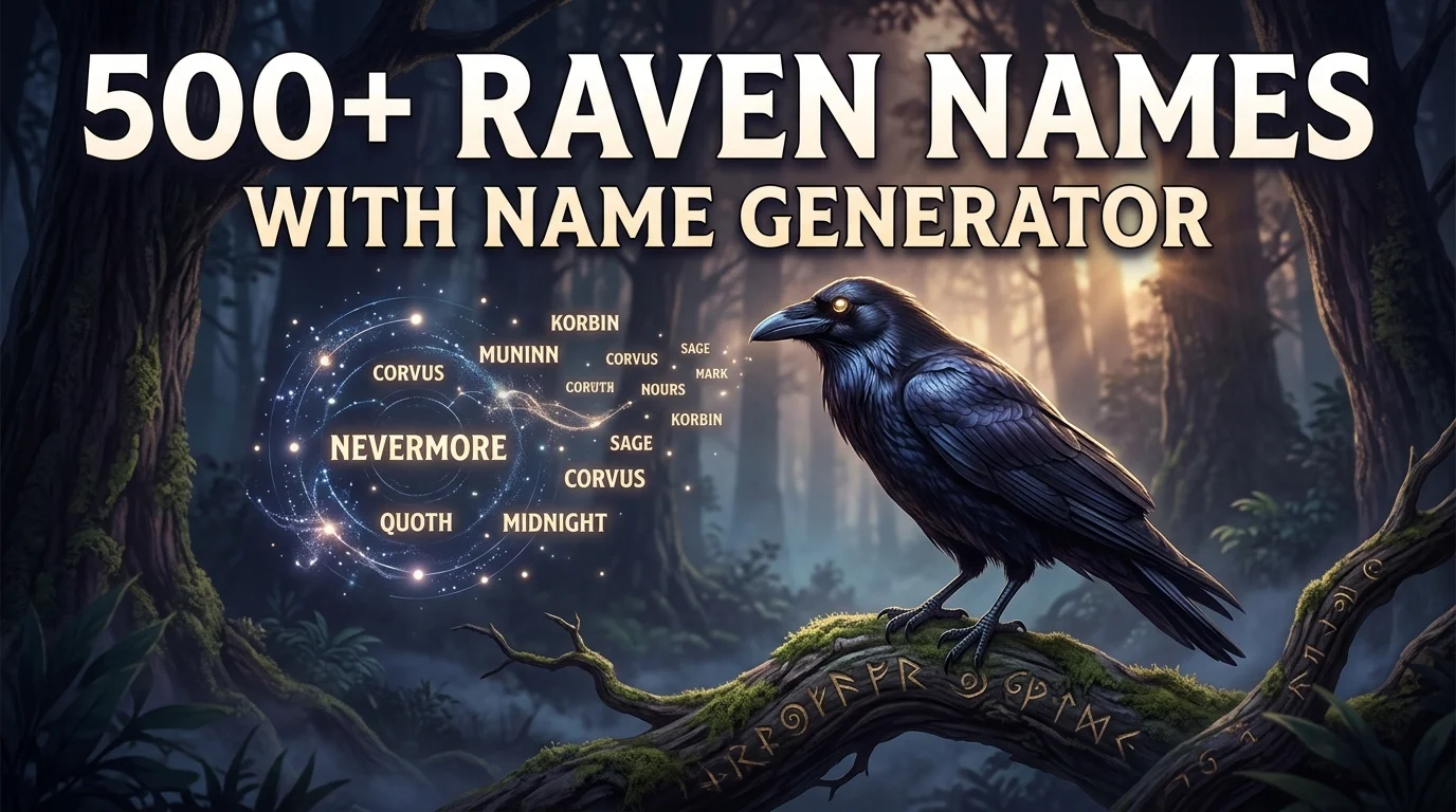 raven-names-with-name-generator